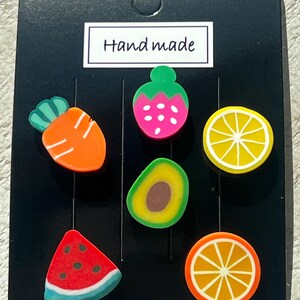 Wine Charms Set of 6 Fruit Glass Charms, great gifts, top off your glass with fun, wine, drinks, Beach, Picnics, Breakfast, Lunch, fun decor