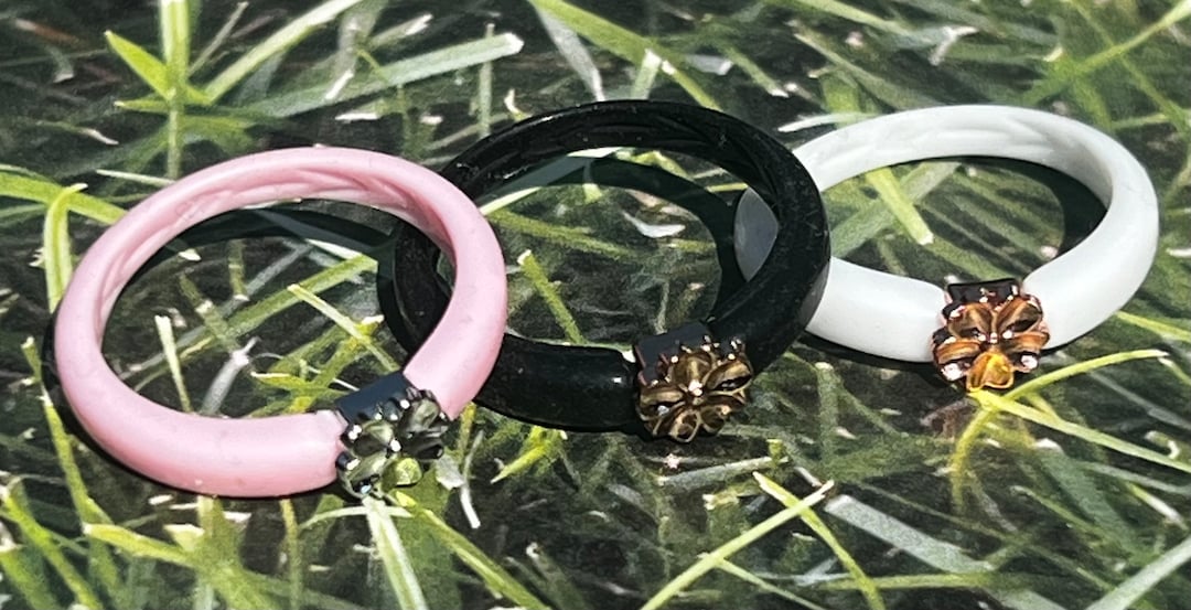 Bling Charm Silicone Ring, Wedding Bands, Stackable, Water Proof ...