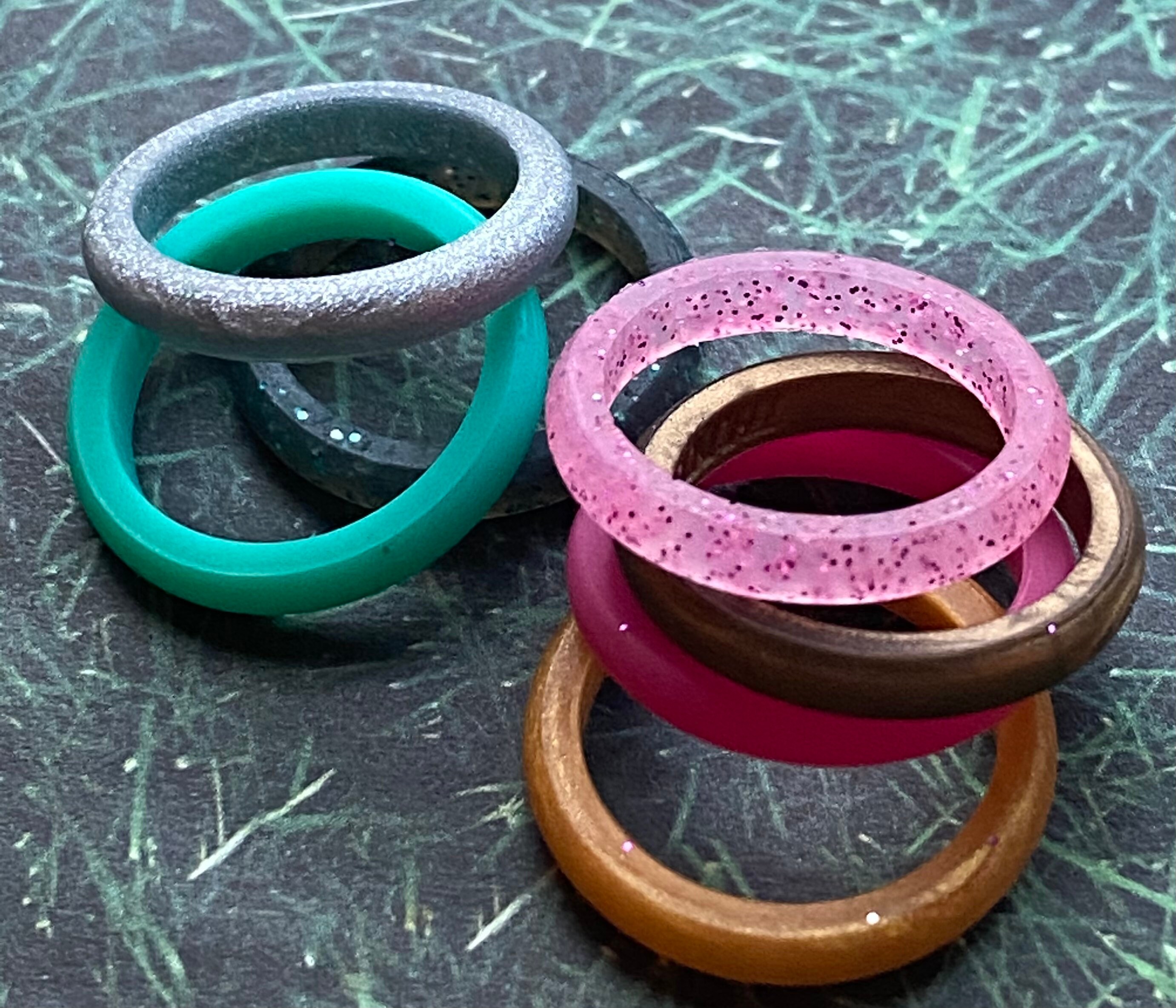 Silicone Rings 2mm stackable water proof wedding eco Etsy