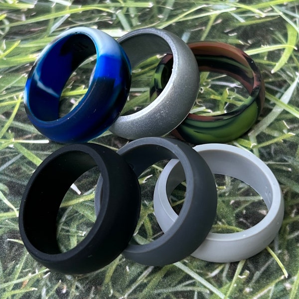 Men's/Women's Silicone Rings, stackable, wedding, eco friendly, non-toxic, medical grade, and a lot more while being trendy