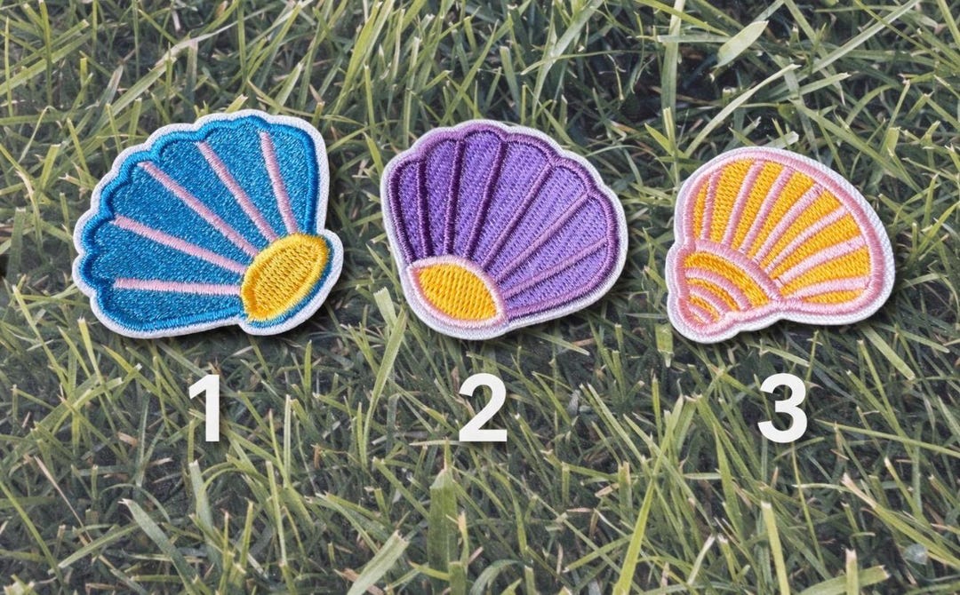 Beach Inspired Seashell Iron on Patches, Bring a Touch of the Coast ...