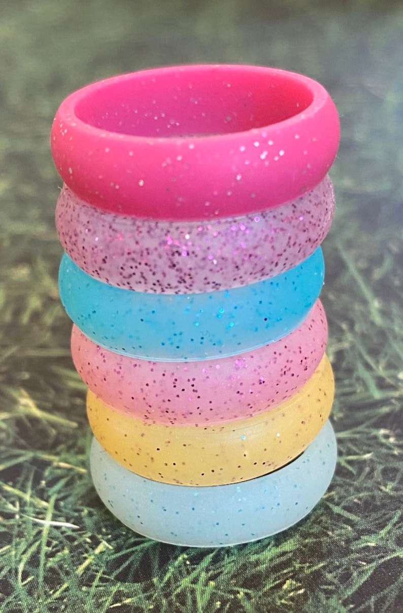 Silicone Rings Stackable Water Proof Wedding Eco Friendly Etsy