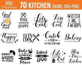Kitchen Sayings Svg Etsy