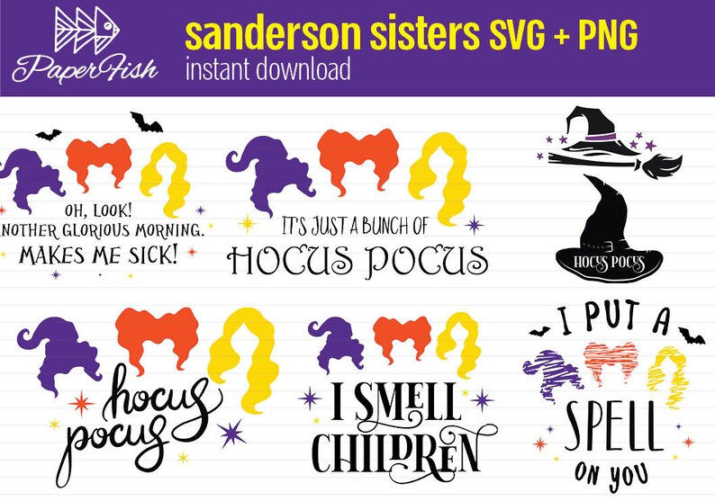 Download Hocus pocus bundle SVG PNG clipart Sanderson Sisters Shirt ...