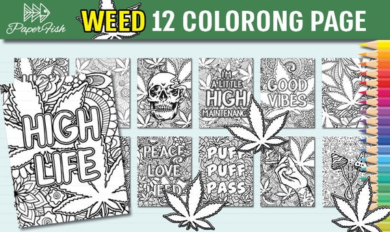 Stoner Coloring Book for Adults: the king of weed Let's Get High And Color,  The Stoner's Psychedelic Coloring Book, cannabis coloring books for adults  (Paperback)