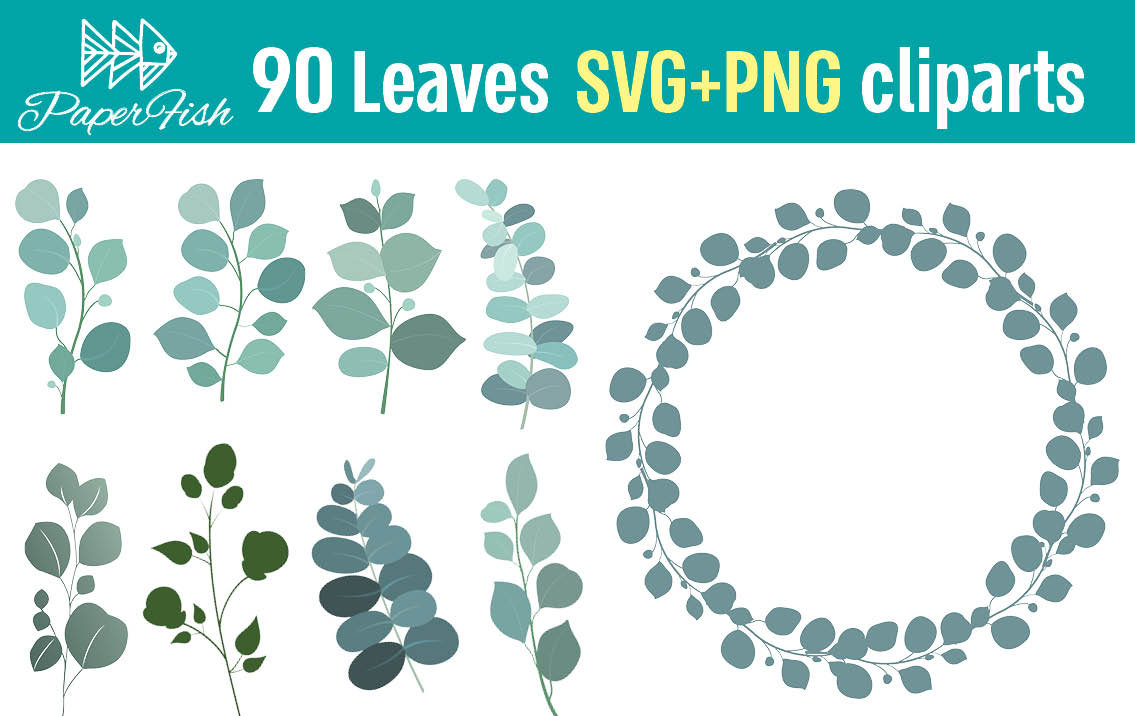 Eucalyptus Leaves SVG