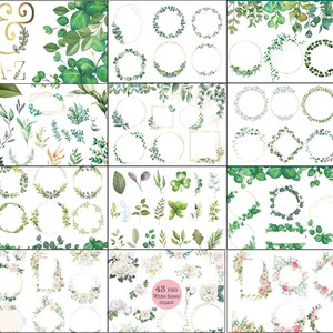 HUGE BUNDLE More Than 5000 Cliparts Greenery Flowers Animals - Etsy