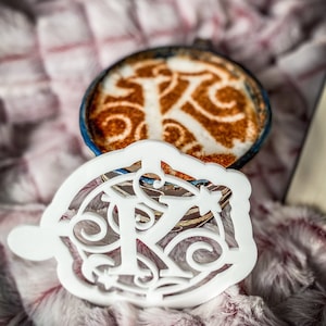 Create Coffee Magic: Custom Stencil for Personalized Lattes and Cappuccinos!