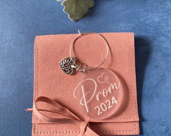 Circular Prom Charm For Corsage, Wristlet And Bouquet