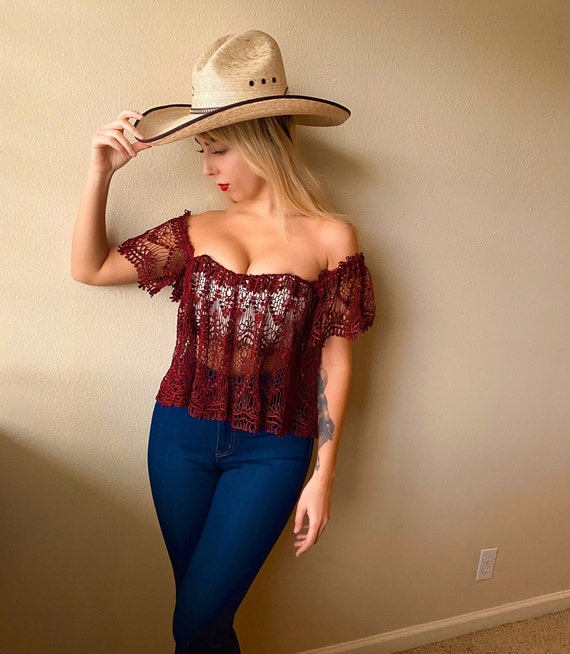 Women's Eyelet Gypsy Tube Top