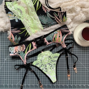 Forget-Me-Not Garter and Panty PDF Pattern