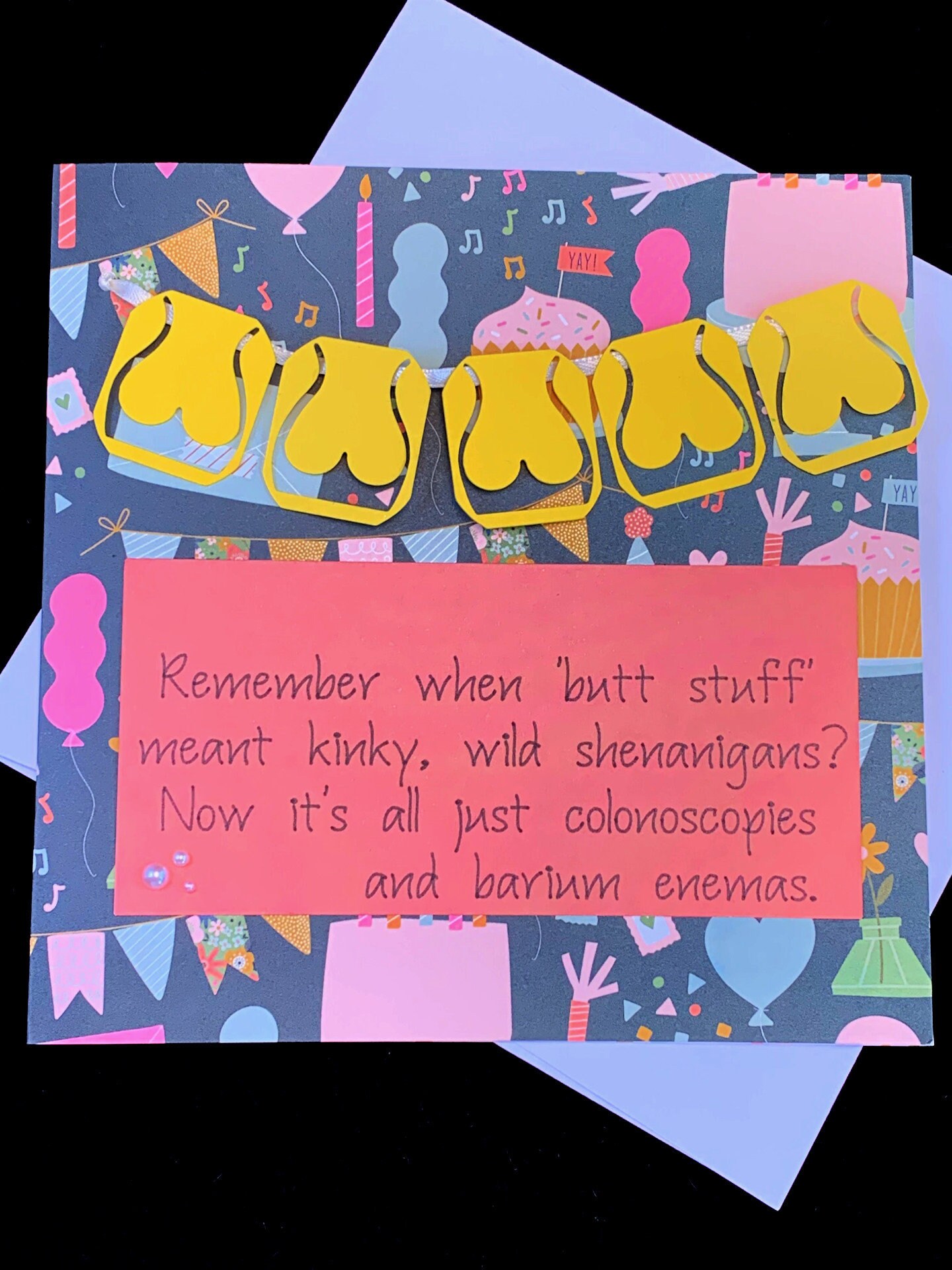 Big Butt Funny Birthday Greeting Card 65B