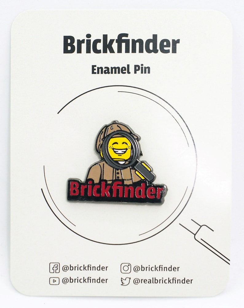 Brickfinder Logo Enamel Pin Etsy