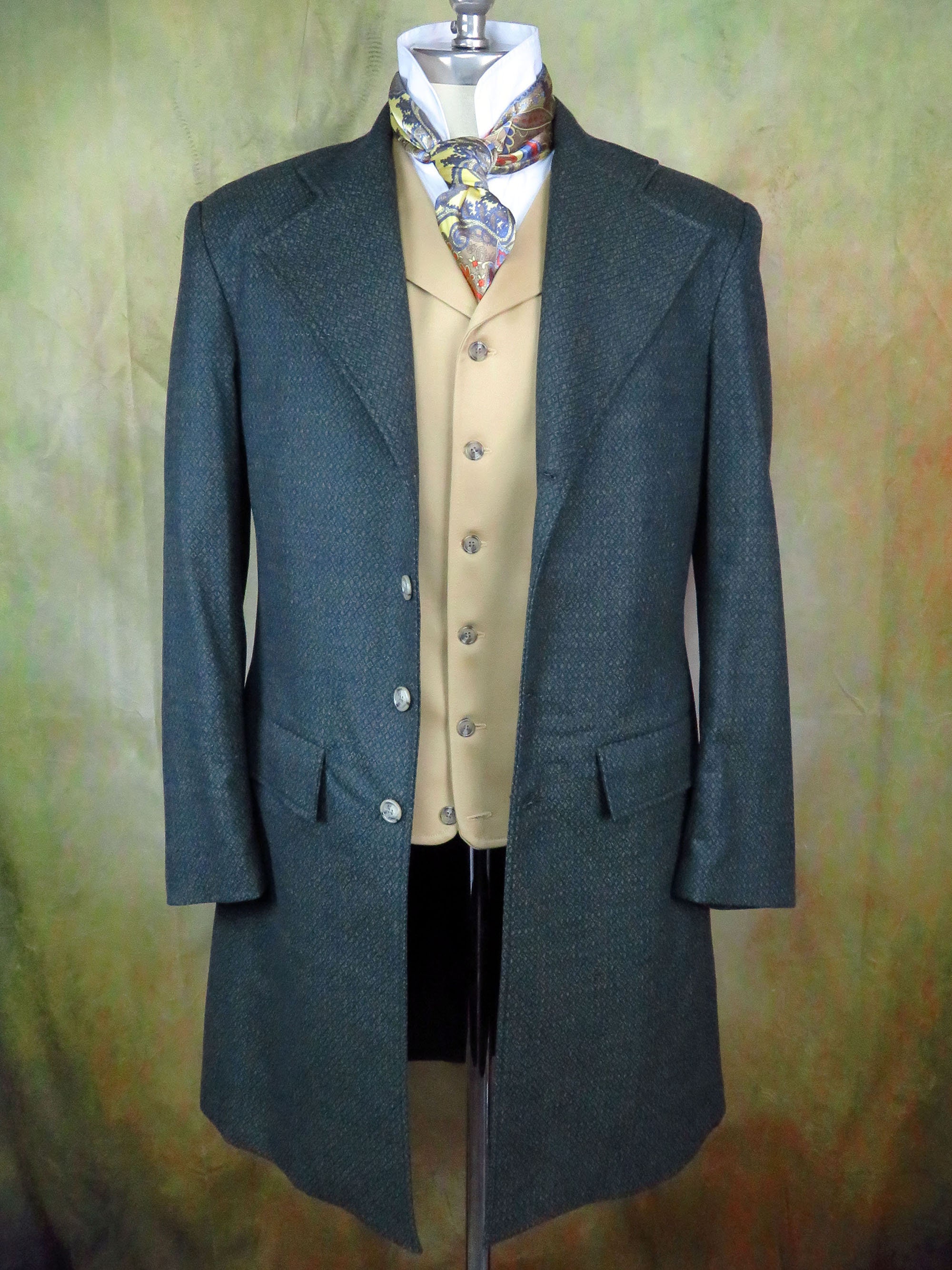 green frock coat