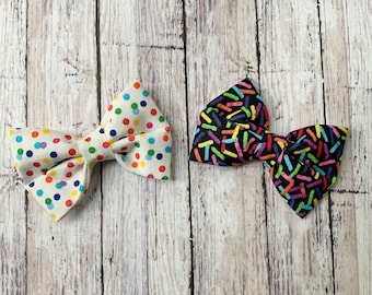 Celebration/Birthday Pet Bow Ties - Slides on Collar