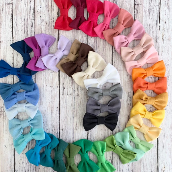 Solid Colors - Pet Bow Ties - Slides on Collar