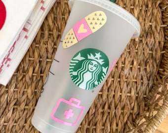 Breast Cancer Awareness Starbucks 24oz Reusable Cup - Etsy