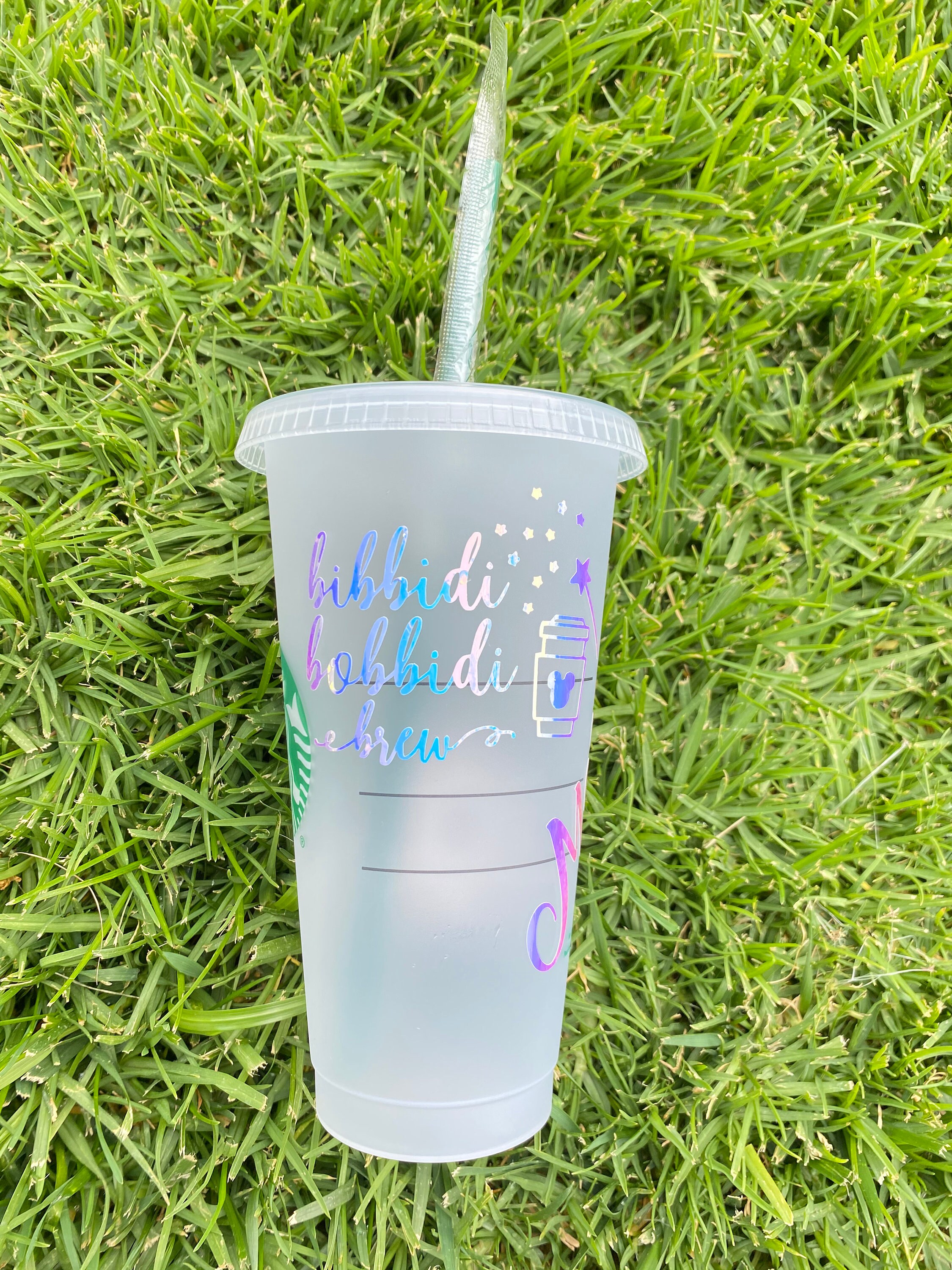 Starbucks 16oz Disneyland 60th Diamond Anniversary Tumbler Disney Cup Lid  Straw