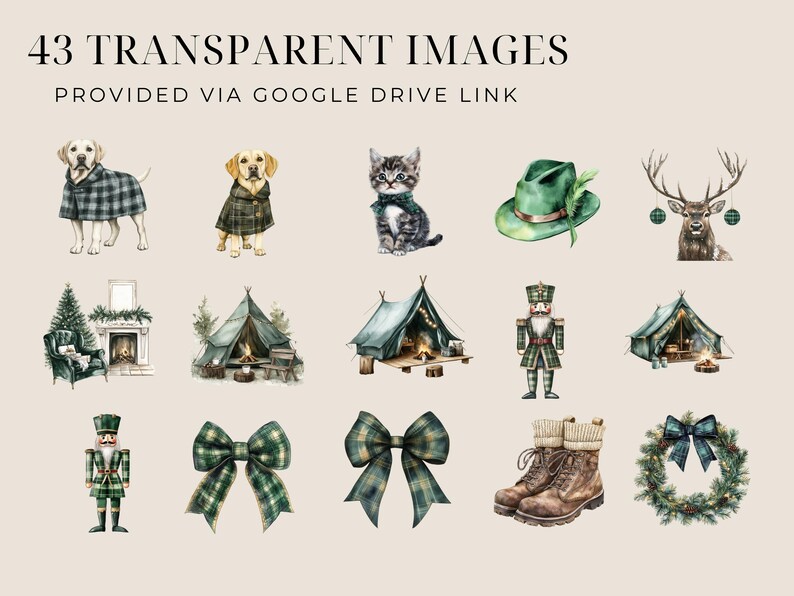 Cozy Christmas Clipart Watercolor Candle Coquette Graphics Sublimation