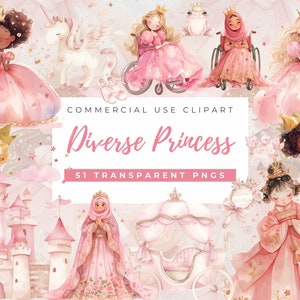 おとぎ話のプリンセス クリップアート、小さなプリンセス クリップアート 水彩画、ピンクの魔法の城、気まぐれなプリンセス PNG、かわいいおとぎ話、馬車、
