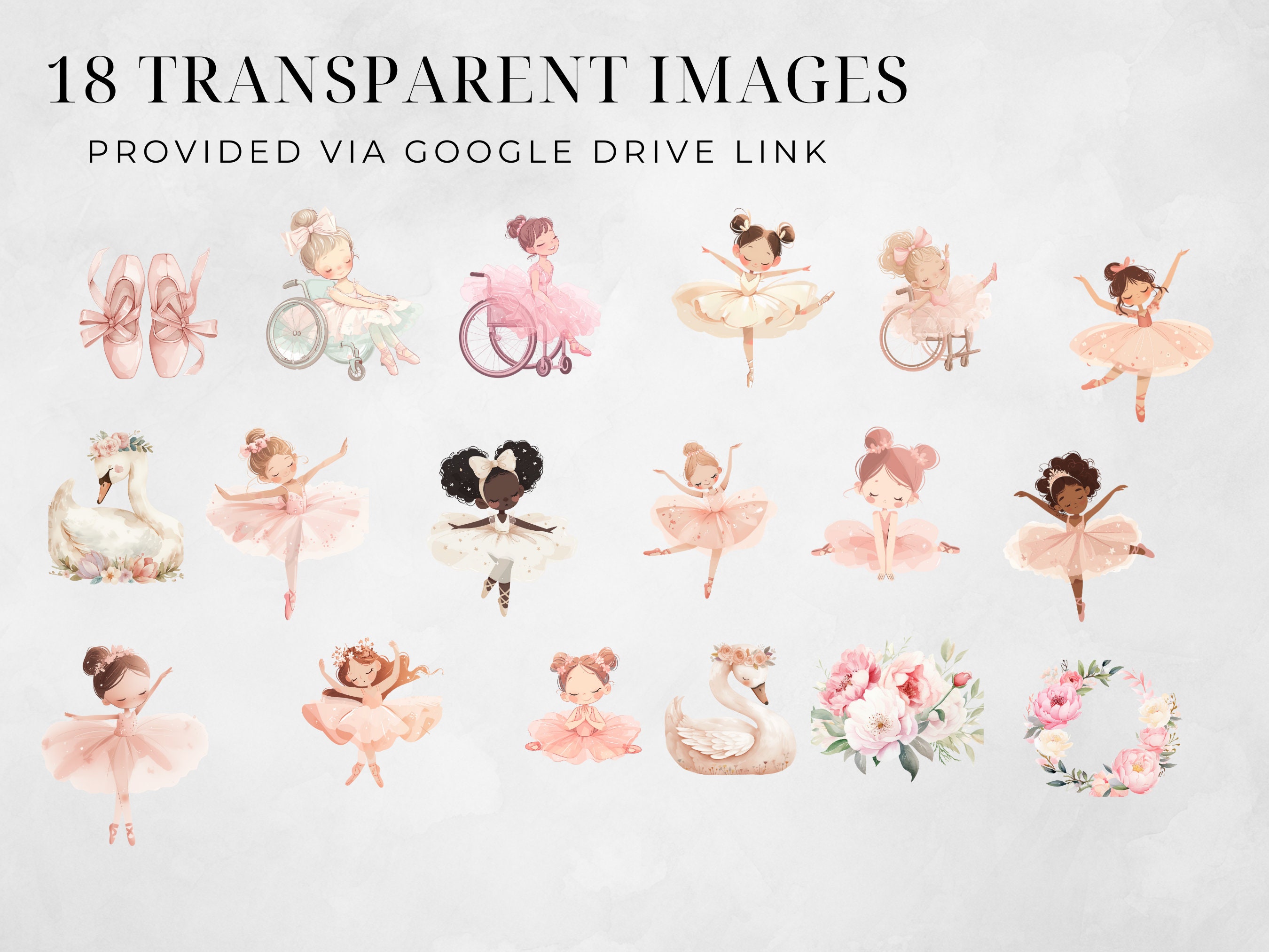 Ballerina Clipart, Ballerina Girl Clipart, Ballerina Watercolor Clipart ...