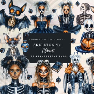 Watercolor Cozy Halloween Clipart, Neutral Spooky Halloween Clip Art, Modern Halloween PNG Bundle, Commercial Use, Digital stickers