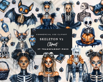 Watercolor Cozy Halloween Clipart, Neutral Spooky Halloween Clip Art, Modern Halloween PNG Bundle, Commercial Use, Digital stickers