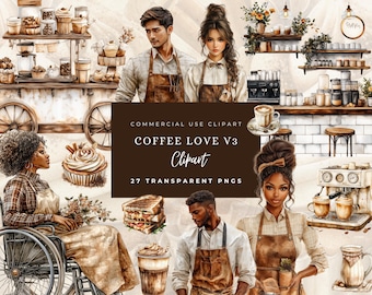 Clipart café aquarelle café PNG boissons Clipart amateur de café PNG café clipart café PNG café autocollants usage commercial Transparent