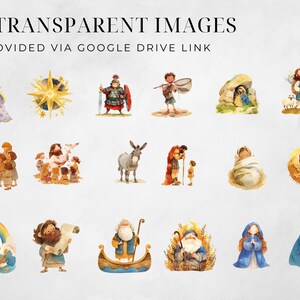 Biblical Characters Clipart, Bible Stories, Biblical People Clip Art, Religious Clip Art, Jesus Miracles , Biblical Stories, Sunday School image 3