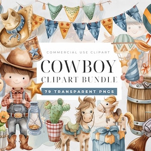 Baby Cowboy Clipart, Cowboy-Stiefel, Babyparty, Wilder Westen Png, Pferd Clipart, Aquarell Cowboy Baby Clipart, Baby Boy Clipart