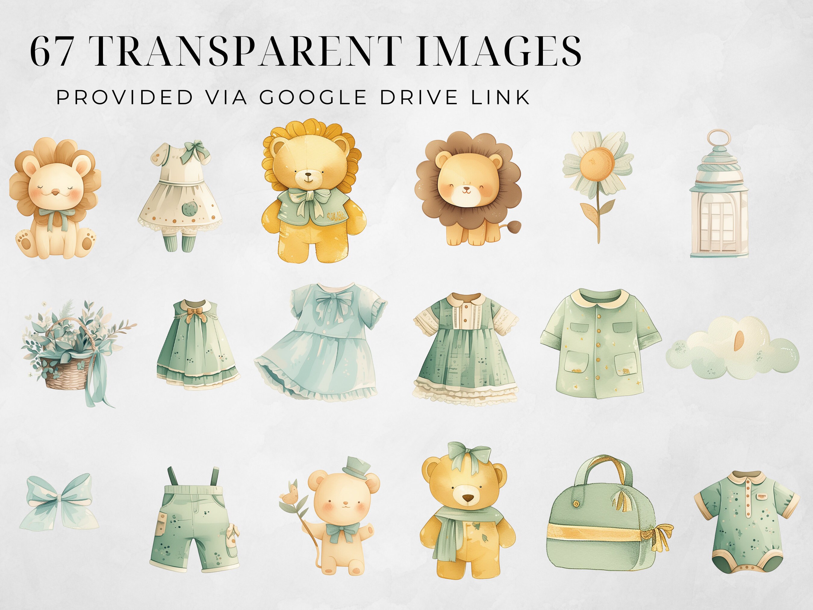 Boho Baby Watercolor Clipart, Nursery Animal Clip Art, Newborn Boho Kid ...