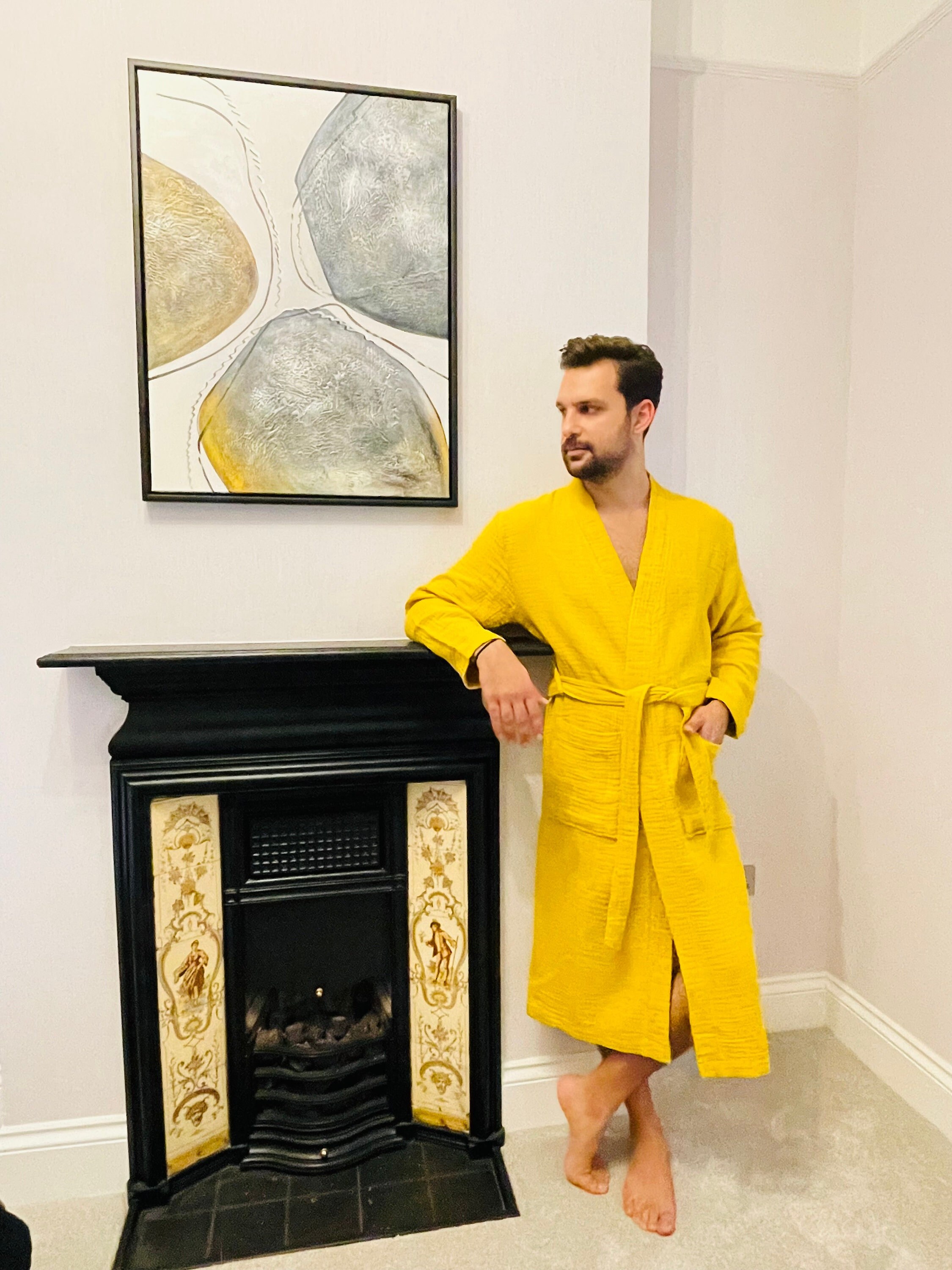 personalised cotton bathrobes uk
