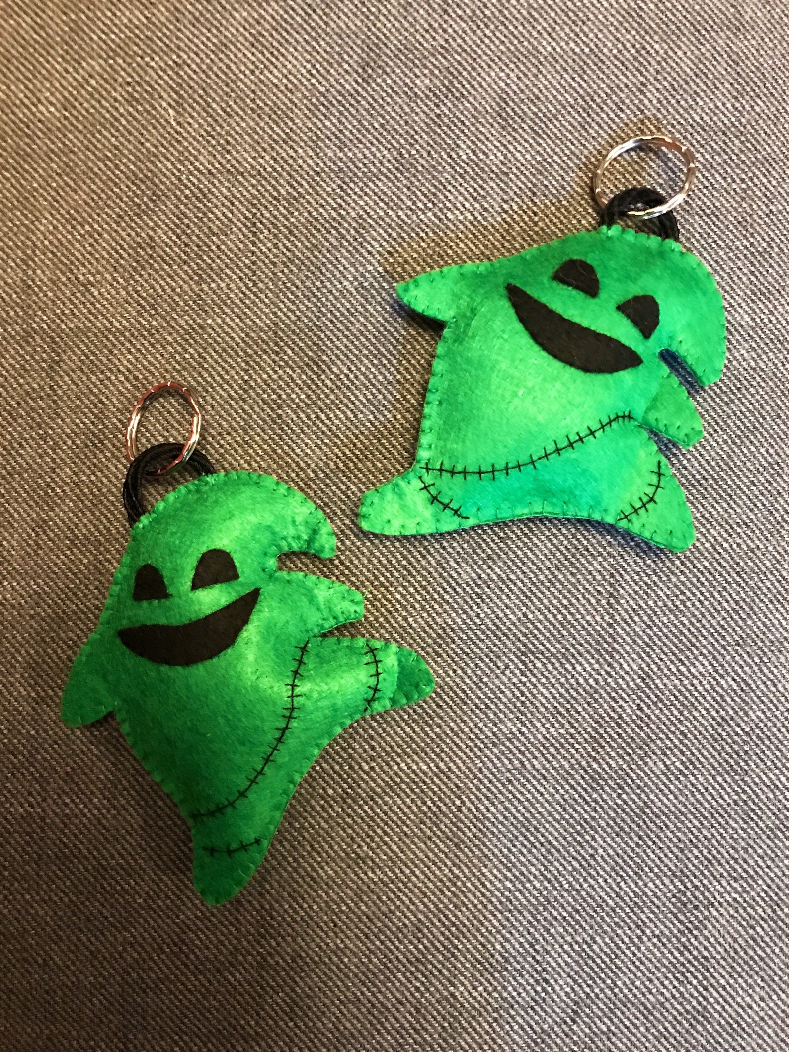 oogie boogie plush keychain