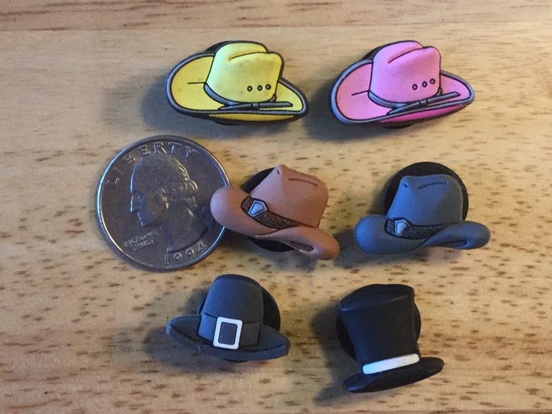 Cowboy Fedora Pilgrim Top hats Authentic Crocs Jibbitz Charms Etsy