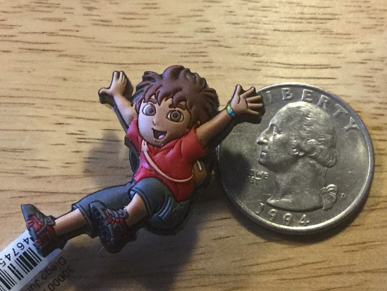 Dora the Explorer Characters DIEGO BOOTS Authentic Jibbitz Charm for Croc Shoes