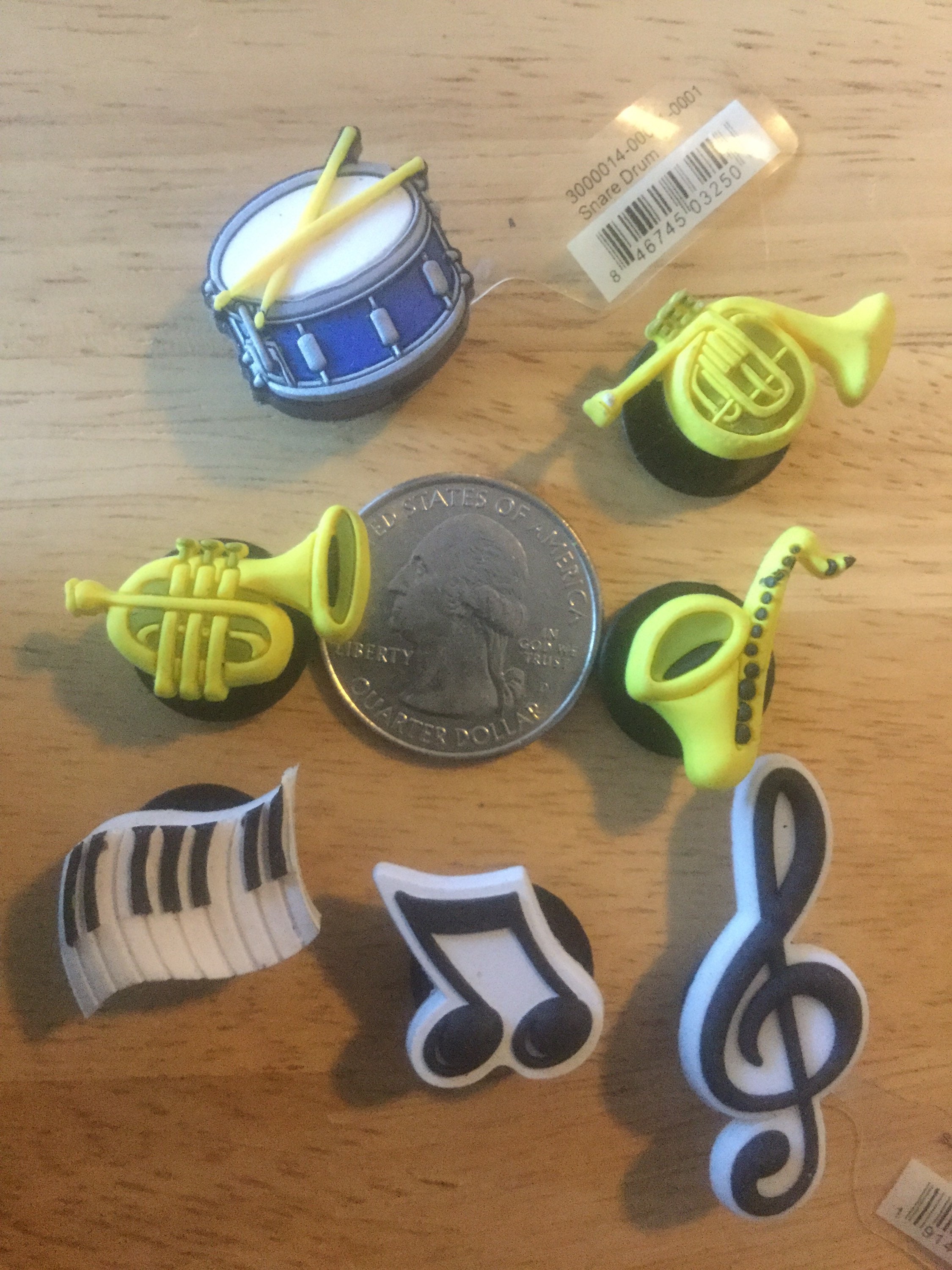 Music Drum Horns Notes Symbol Authentic Jibbitz Charm Etsy