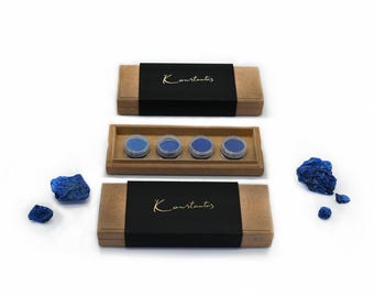 Azurite Study Set – Color Variations through Granulation(4 x 5ml)