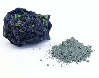 Azurmalachite Pigment: Natural Blue-Green Art Color