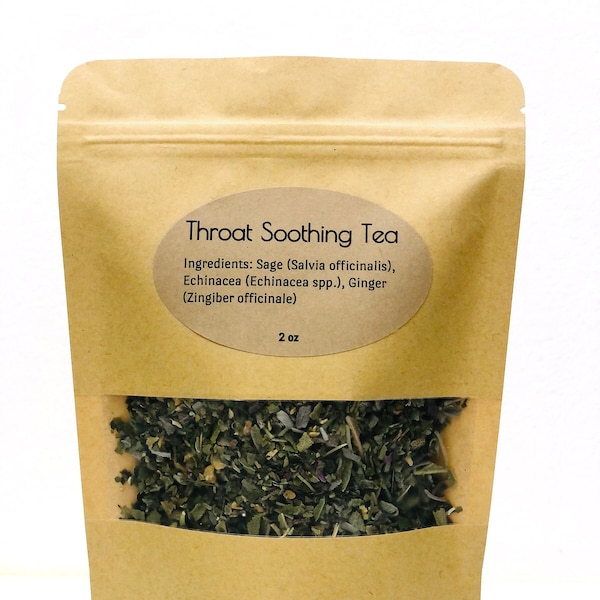 Sore Throat Soother Tea Organic 2oz New Formula! (30 cups)