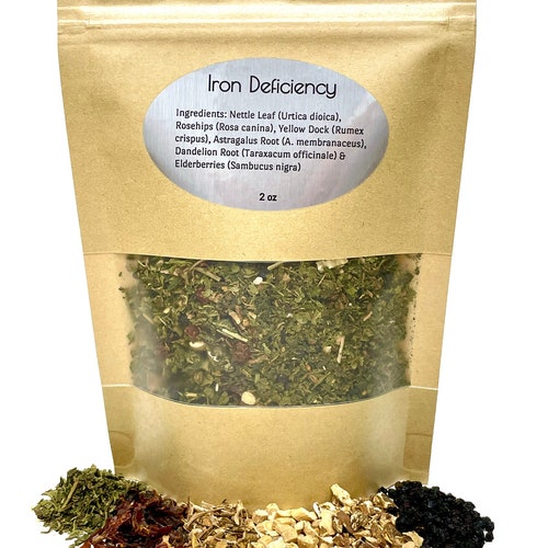 Iron Deficiency Organic Loose Leaf Tea 2oz Etsy