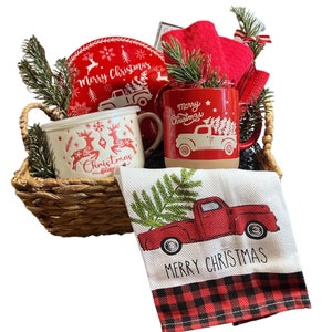 Cozy Home Celebration Gift basket - Holiday Kitchen Essentials Bundle-Realtor-Approved Holiday Home Warming Basket - Client Thank You Hamper