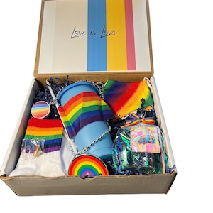 LGBTQ+ Pride Gift Box/ Pride 2025 Gift Ideas|Pride Gift Box| Pride Accessories/ Pride Gift Basket|Show Your Support for a Love One or Friend
