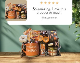 Hygge Fall Gift Basket: Pumpkin Spice Self-Care Set