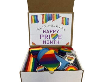 LGBTQ Pride Gift Box/ Pride 2022 Gift Ideas/ Pride Gift Box / Pride Accessories/ Pride Gift Basket