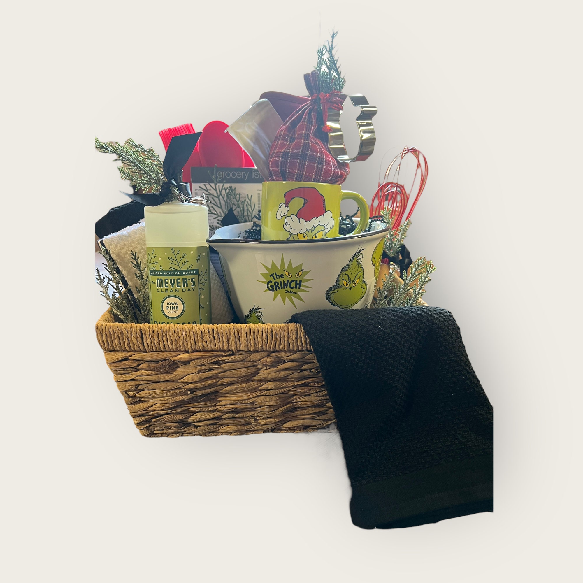 Grinch Christmas Gift Grinch Christmas Basket Holiday Gift Basket