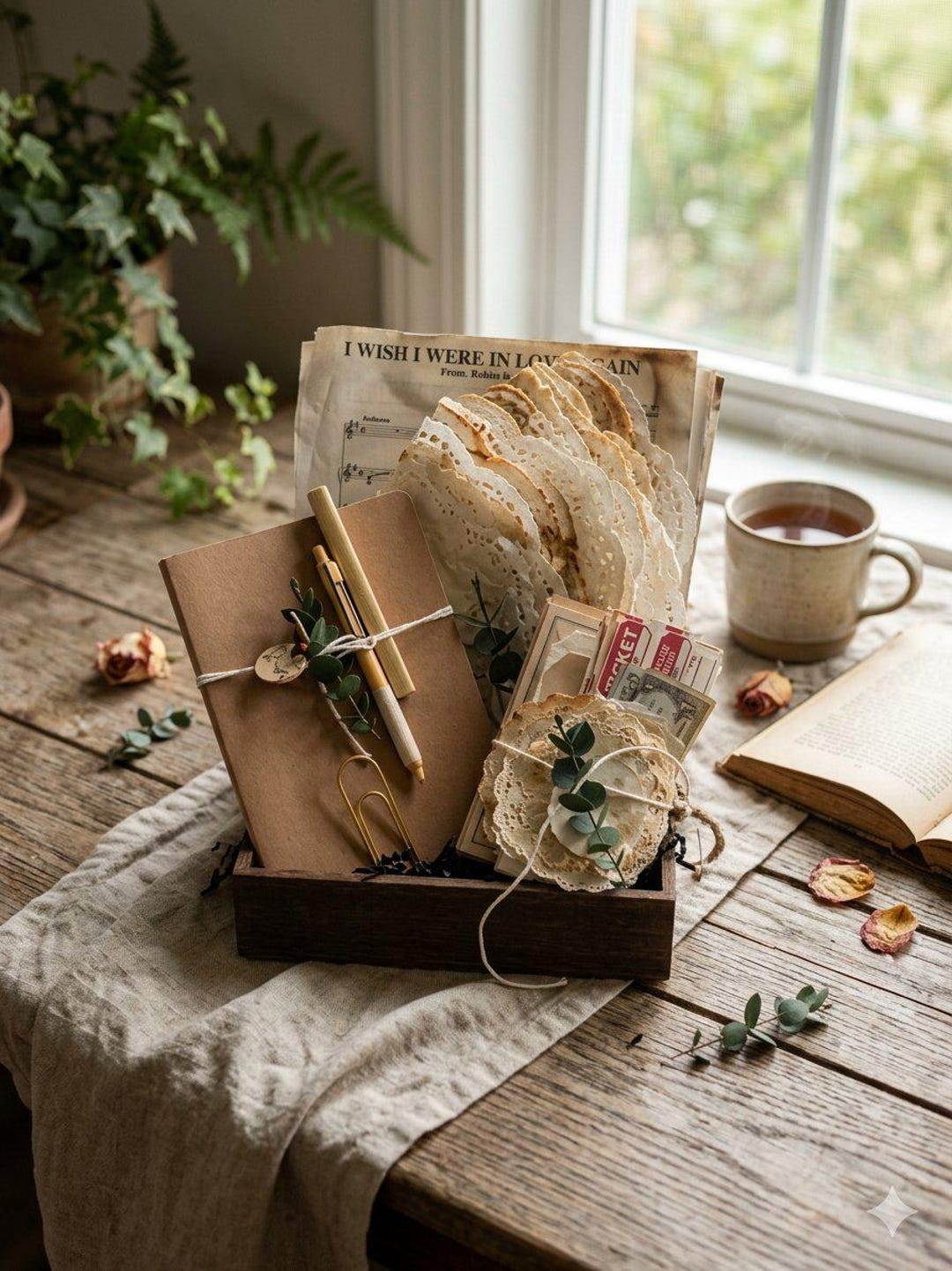 Coffee Stained Paper Bundle – Junk Journal Ephemera Kit