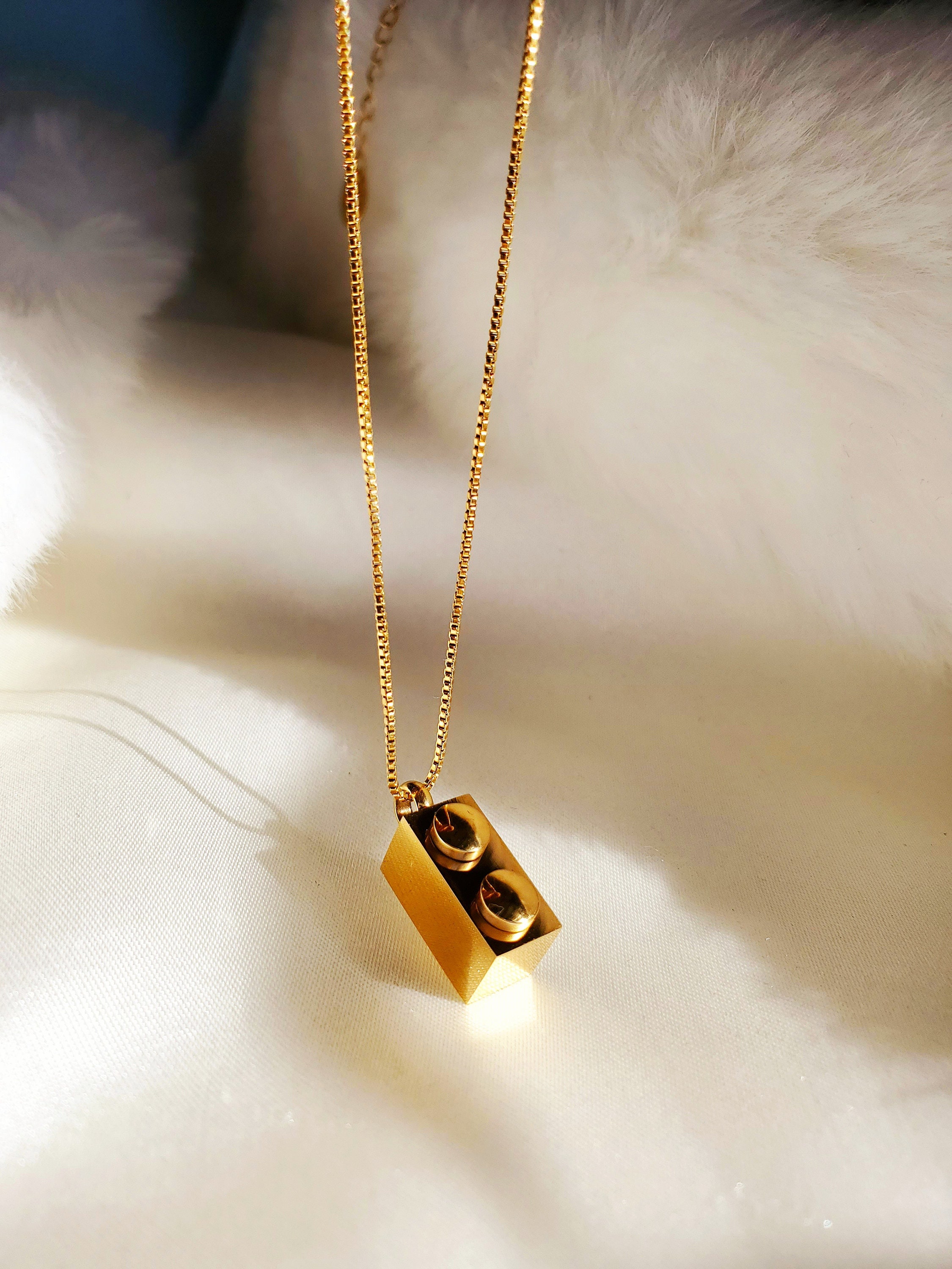 Gold sale lego necklace