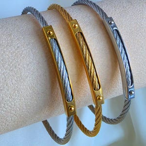 Braided Geometric Vintage style bracelet,textured cuff bracelet bangle in 18k Gold and Silver,Vintage clasp watch bracelet,gift