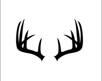 Deer Antler Logo Etsy