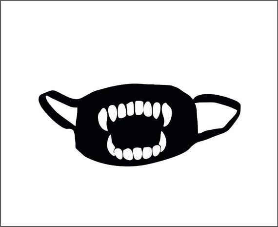 Download Mask For The Face Mouth Smile Svg File For Cutting Etsy